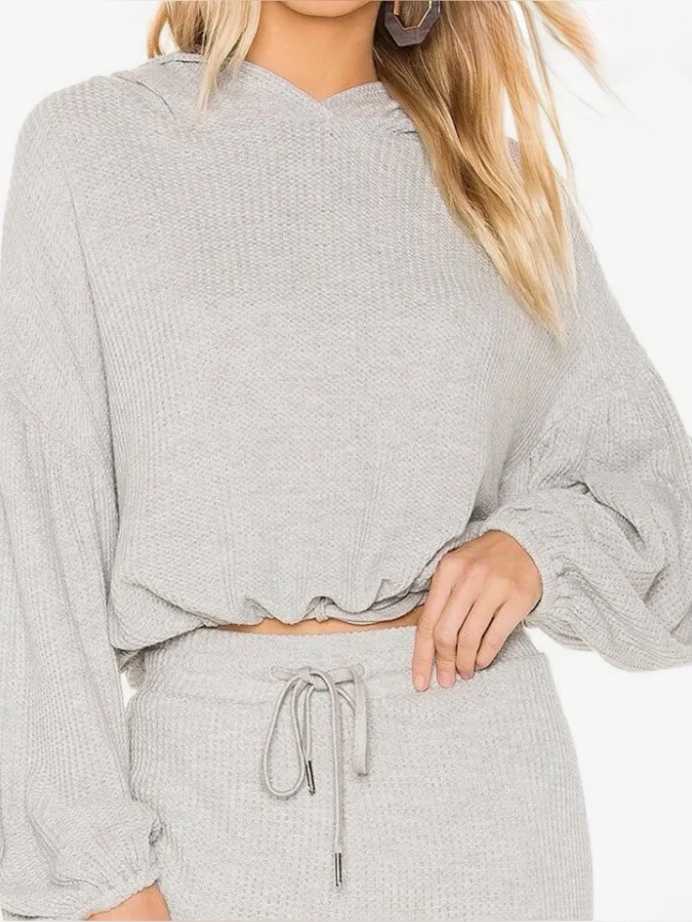 L*Space Venice Beach Cropped Hoodie  Set. Size XS